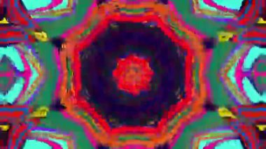 Müzik festivali için soyut renkli psikedelik video