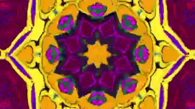 Müzik festivali için soyut renkli psikedelik video