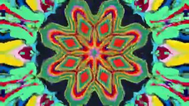 Müzik festivali için soyut renkli psikedelik video