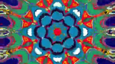 Müzik festivali için soyut renkli psikedelik video