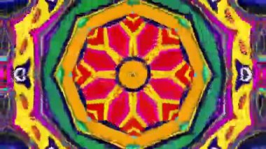 Müzik festivali için soyut renkli psikedelik video