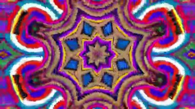 Müzik festivali için soyut renkli psikedelik video