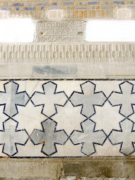 Самаркандский крестообразный орнамент в форме биби-ханима — стоковое фото