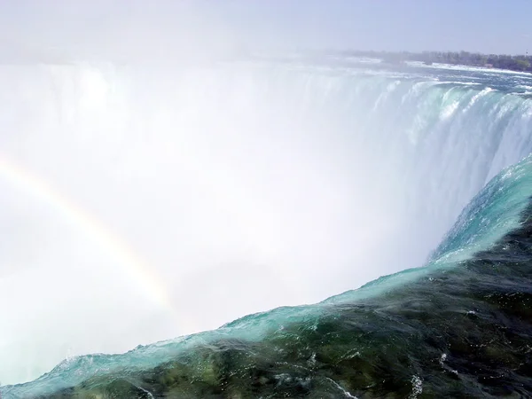 Niagara rainbow i kanadensiska nedgångar 2003 — Stockfoto