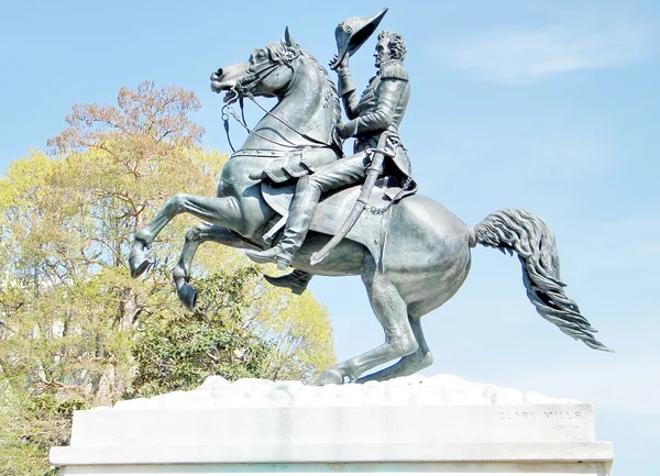 Washington Lafayette Park Monumento a Andrew Jackson 2010 —  Fotos de Stock