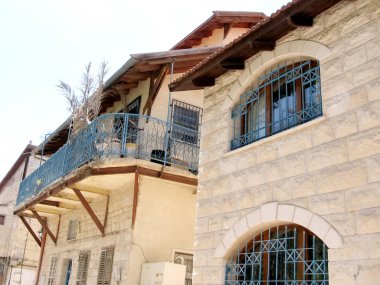 Safed Old City mavi ızgaralar 2008