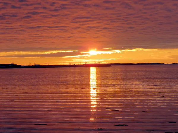 Newfoundland de zonsondergang 2016 — Stockfoto