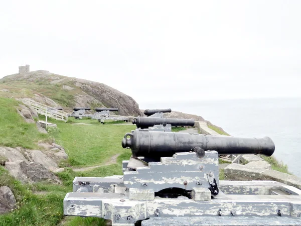 Newfoundland Old cannons on Signal Hill 2016 — Stock Photo, Image