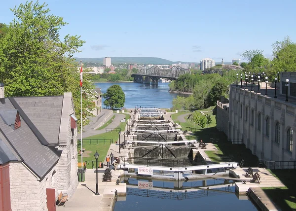 Ottawa Locks and River 2008 — Stock Photo, Image