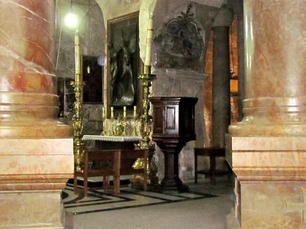 Jeruzalém Svatý Sepulcher oltář 2012 — Stock fotografie