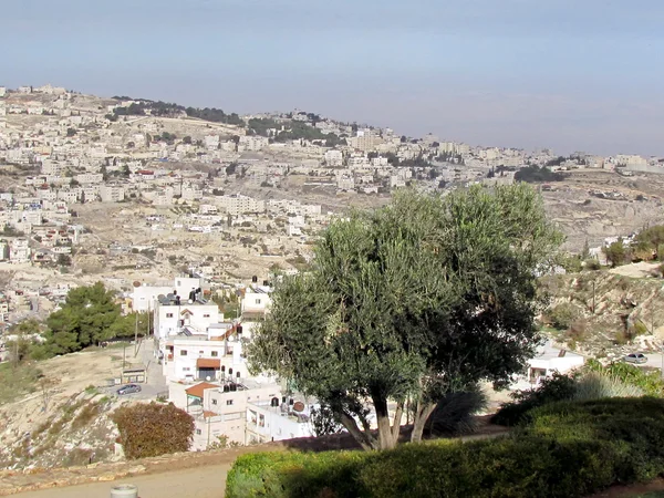 Jerusalém vista de casas residenciais 2012 — Fotografia de Stock