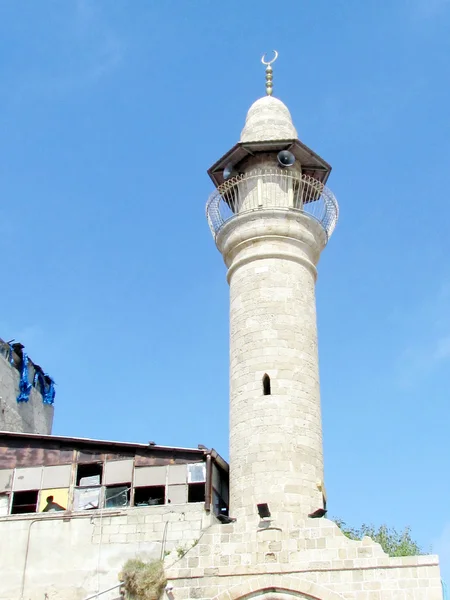 Jaffa minareten av al-siksik moskén 2012 — Stockfoto