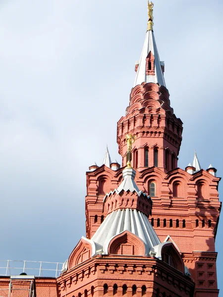 モスクワの歴史的博物館 2011年の尖塔 — ストック写真