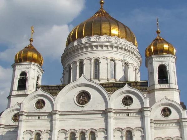 Moscou Cathédrale du Christ Sauveur le fronton 2011 — Photo