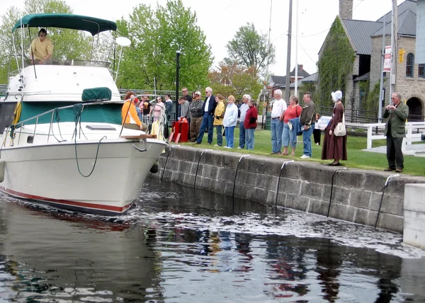 Rideau Canal Merrickville lodí po zámku 2008 — Stock fotografie