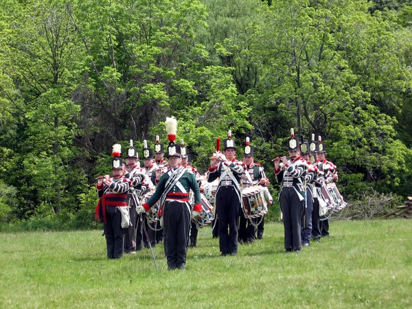 Stoney Creek Battlefield band and drum 2009 — Stock Photo, Image