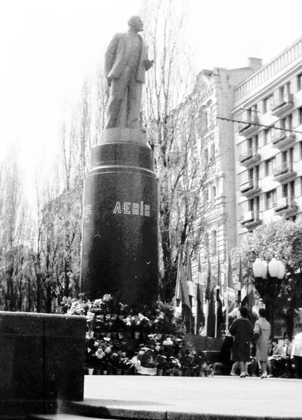 Pomník Lenina Kyjev 1964 — Stock fotografie