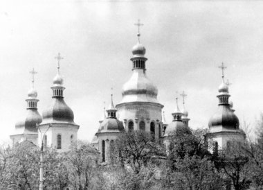 Kiev Aziz Sophia Katedrali kubbeler 1964