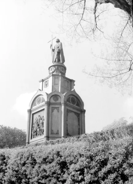 Kiev Vista del Monumento al Príncipe Vladimir 1964 — Foto de Stock