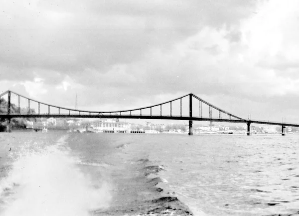 Kiev yaya köprüsü 1964 — Stok fotoğraf