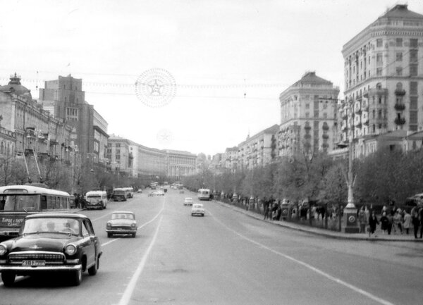 Улица Крещатик, Киев 1964
