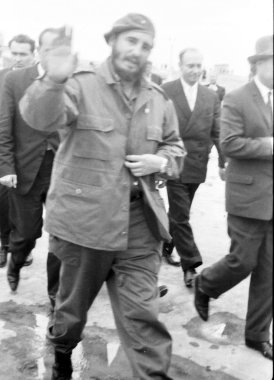 Yangiyer Fidel arrived 1963 clipart