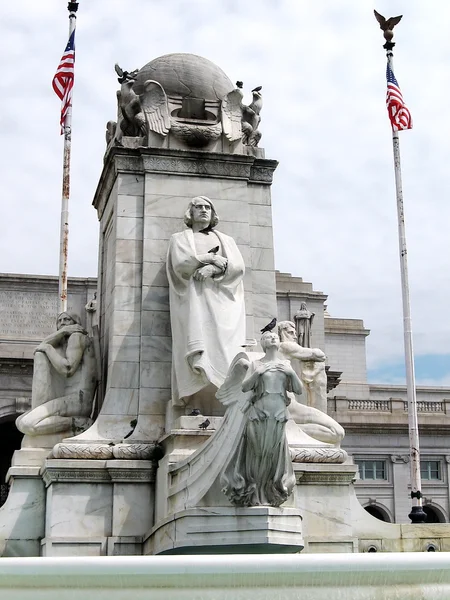 华盛顿哥伦布纪念碑 2007 — 图库照片