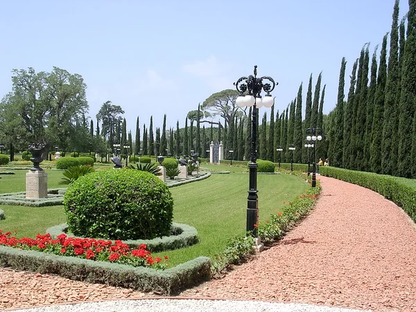 Jardines Akko Bahai Mayo 2004 — Foto de Stock