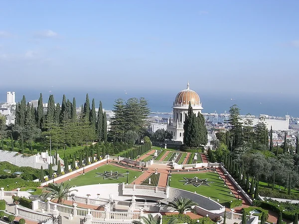 Haifa bahai garden Dezember 2003 — Stockfoto