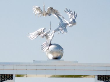 Taşkent heykel Ezgulik Arch bağımsızlık Meydanı 2007 tarihinde