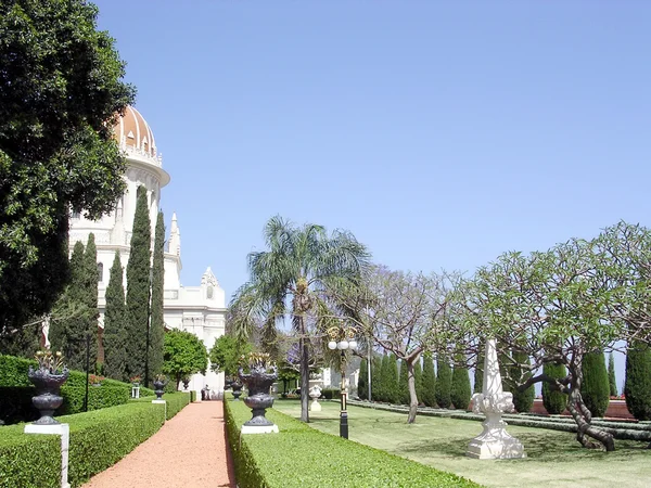 Jardines Bahai Haifa Alleya 2003 — Foto de Stock