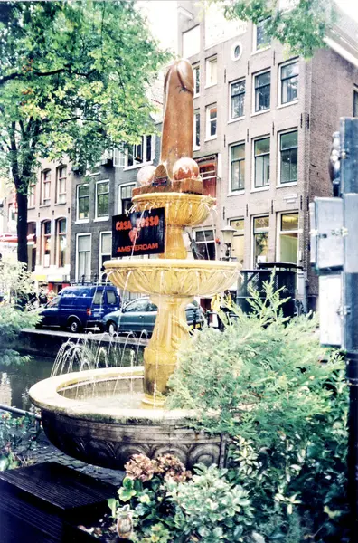 Amsterdamska fontanna 2002 — Zdjęcie stockowe