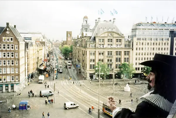 Amsterdam der blick vom museum madame tussauds 2002 — Stockfoto