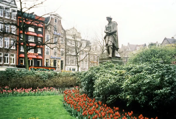 Amsterdam Rembrandt square 2002 — Stock Photo, Image