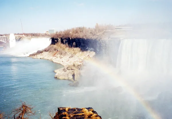 Niagara två vattenfall 2002 — Stockfoto