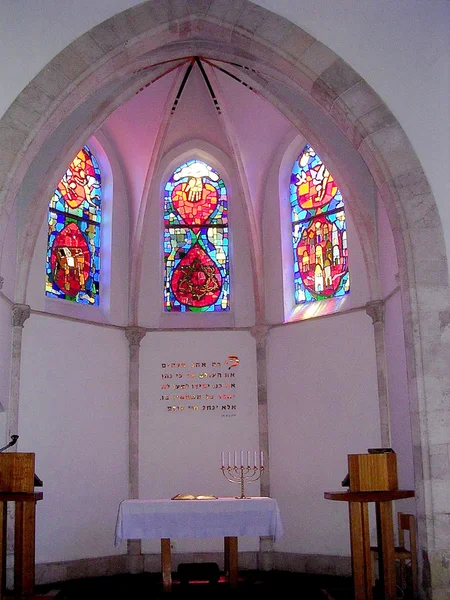 Tel Aviv Immanuel Peintures vitrées de l'église 2005 — Photo