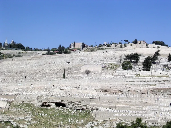 Jerusalem berg von oliven friedhof 2005 — Stockfoto