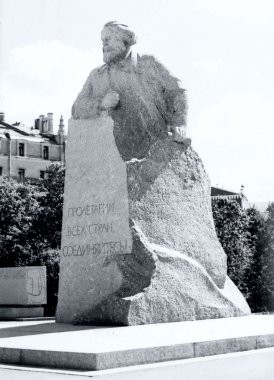 Moskova Karl Marx'ın anıt 1962
