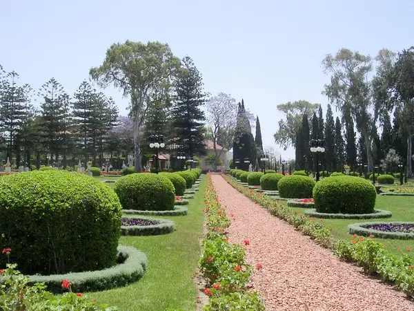 Callejón de Akko Bahai Gardens 2004 — Foto de Stock