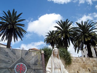 Nazareth Basilica Madonna ve avuç içi 2010