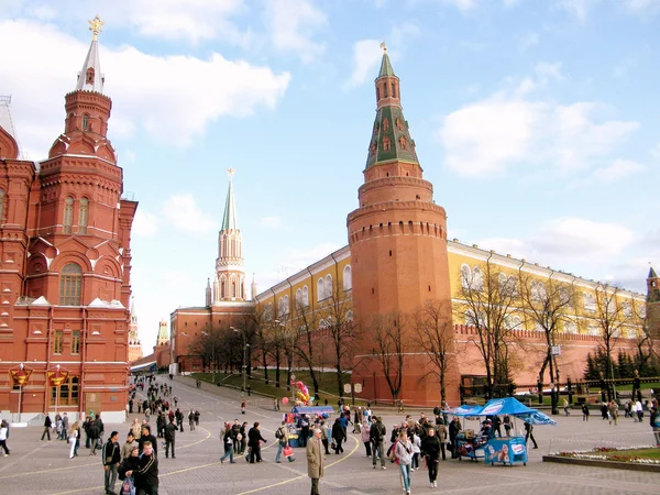 Moscú Vista del Kremlin de la Torre del Arsenal de Esquina 2011 —  Fotos de Stock
