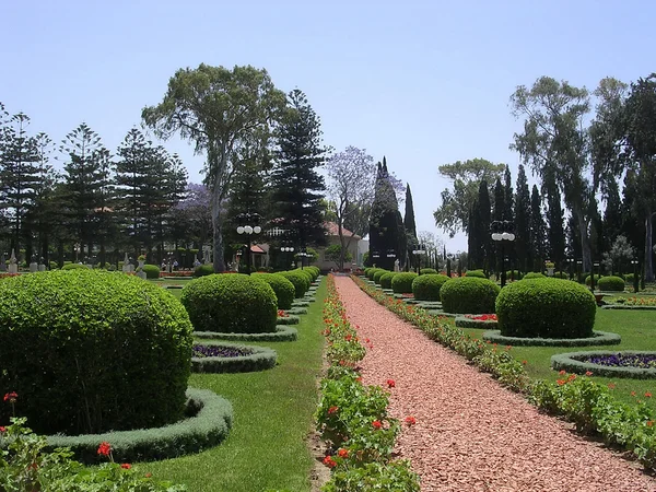 Akko Bahai jardines el camino 2004 — Foto de Stock