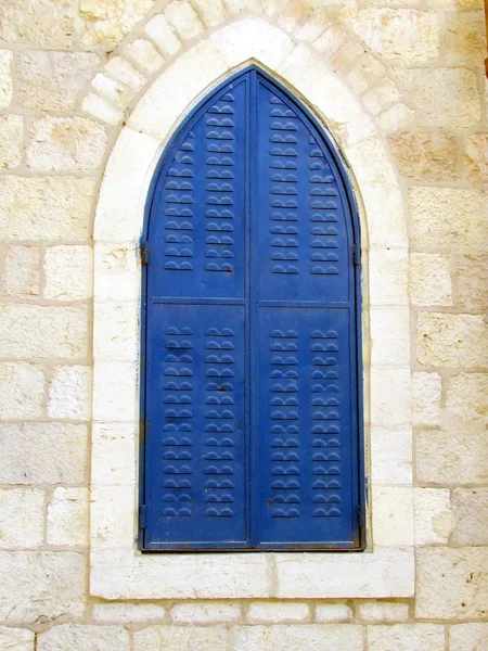 エルサレムの青いシャッター 2012年 — ストック写真