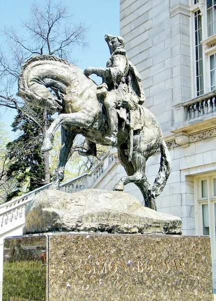 Statua di Washington Simon Bolivar 2010 — Foto Stock