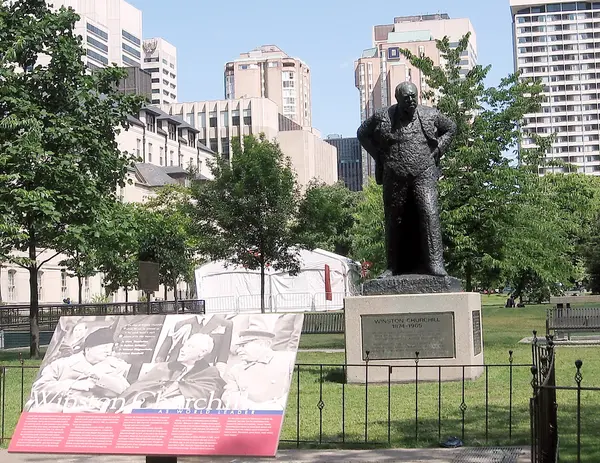 Άγαλμα του Τορόντο Τσόρτσιλ 2009 — Φωτογραφία Αρχείου