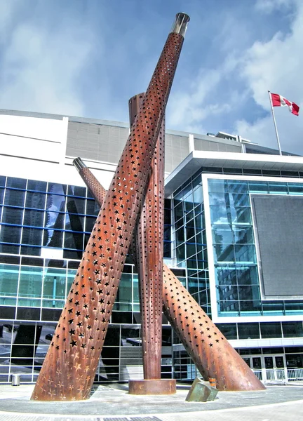 Toronto zoeklicht, Starlight, Spotlight sculptuur 2010 — Stockfoto