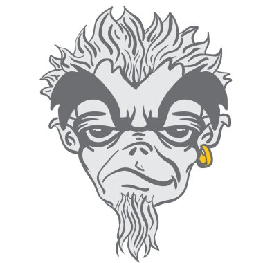 garip sakallı canavar