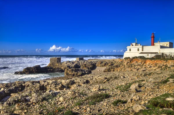 Deniz feneri cape Raso Cascais Portekiz — Stok fotoğraf