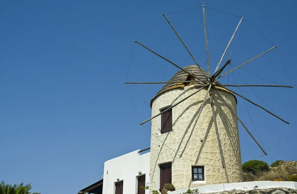 Moinho de vento da ilha de Naxos na Grécia 2 — Fotografia de Stock