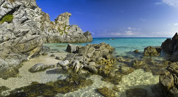 Μεγάλο τοπίο παραλία υπο del paradiso Zambrone (Βίμπο Βαλέντια — Φωτογραφία Αρχείου